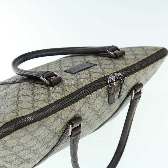 GUCCI GG Supreme Hand Bag PVC Leather Beige 114537 Auth am5468 - Picture 6 of 16